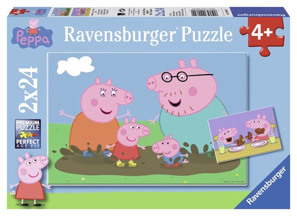 Ravensburger (09082) - "Peppa Pig, Happy Family" - 24 pièces
