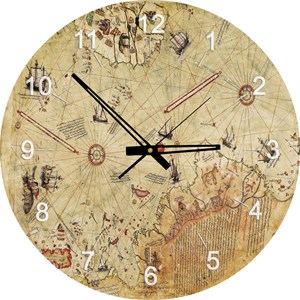 Art Puzzle (4297) - "Puzzle Horloge, Carte de Piri Reis" - 570 pièces