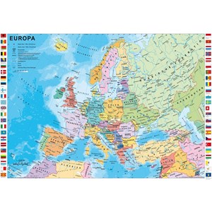 Schmidt Spiele (58203) - "Countries of Europe German" - 1000 pièces