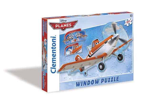 Clementoni (20111) - "Window-Puzzle Planes" - 60 pièces