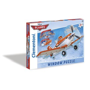 Clementoni (20111) - "Window-Puzzle Planes" - 60 pièces