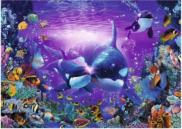 Ravensburger (19478) - Christian Riese Lassen: "Tendresse Sous-Marine" - 1000 pièces