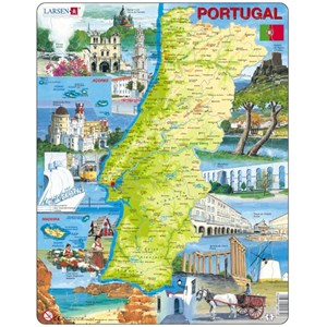 Larsen (K71-PT) - "Carte du Portugal - PT" - 64 pièces