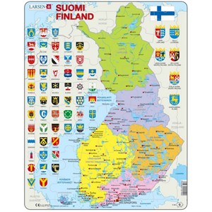 Larsen (K99) - "Carte de la Finlande (en Finnois)" - 48 pièces