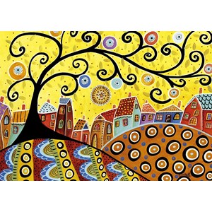 Educa (16296) - Karla Gerard: "Blooming Village" - 1000 pièces