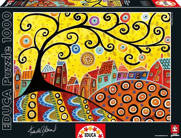 Educa (16296) - Karla Gerard: "Blooming Village" - 1000 pièces