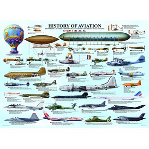 Eurographics (6000-0086) - "Histoire de l'Aviation" - 1000 pièces