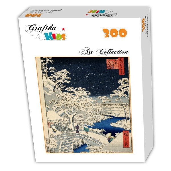 Grafika Kids (00274) - Utagawa (Ando) Hiroshige: "Drum bridge at Meguro and Sunset Hill, 1857" - 300 pièces