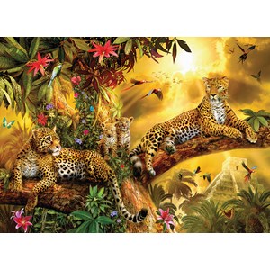 SunsOut (24409) - Jan Patrik Krasny: "Jungle Jaguars" - 500 pièces