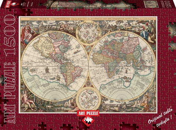 Art Puzzle (4631) - "Carte du Monde" - 1500 pièces