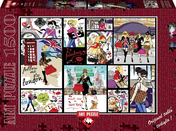 Art Puzzle (4636) - "Fashion Collage" - 1500 pièces