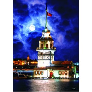 Gold Puzzle (60126) - "Tour de Léandre, Istanbul, Turquie" - 1000 pièces