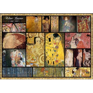 Grafika (T-00049) - Gustav Klimt: "Collage" - 1000 pièces