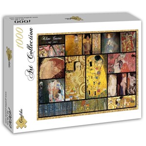 Grafika (T-00049) - Gustav Klimt: "Collage" - 1000 pièces
