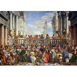 Grafika (T-00074) - Paul Véronèse: "The Wedding at Cana, 1563" - 1000 pièces
