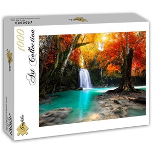 Grafika (T-00081) - "Deep Forest Waterfall" - 1000 pièces