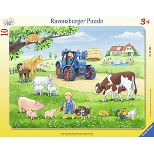 Ravensburger (06117) - "Farm Animals" - 10 pièces