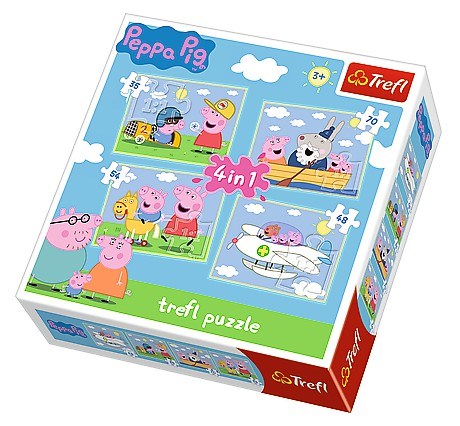 Trefl (34246) - "Peppa Pig" - 35 48 54 70 pièces