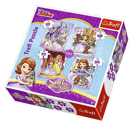 Trefl (34247) - "Sofia the First" - 35 48 54 70 pièces