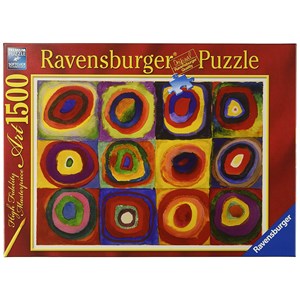 Ravensburger (16377) - Vassily Kandinsky: "Squares with Concentric Rings" - 1500 pièces