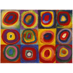 Ravensburger (16377) - Vassily Kandinsky: "Squares with Concentric Rings" - 1500 pièces