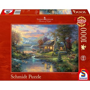 Schmidt Spiele (59467) - Thomas Kinkade: "Paradis Naturel" - 1000 pièces