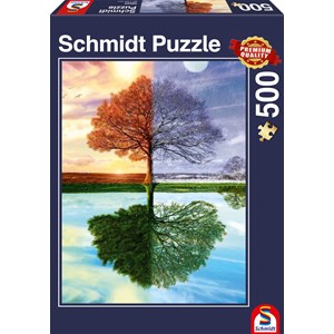 Schmidt Spiele (58223) - "Arbre des 4 Saisons" - 500 pièces