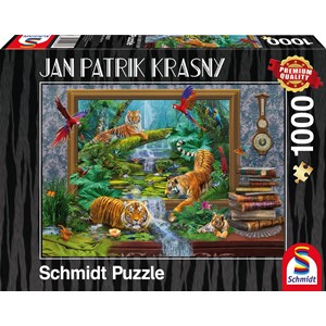 Schmidt Spiele (59337) - Jan Patrik Krasny: "Tigre dans la Jungle" - 1000 pièces