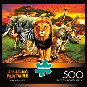 Buffalo Games (3774) - "African Beasts" - 500 pièces