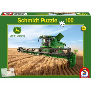 Schmidt Spiele (56144) - "John Deere, Harvester S690" - 100 pièces