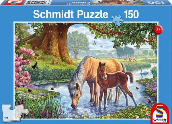 Schmidt Spiele (56161) - "Chevaux dans le Ruisseau" - 150 pièces