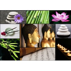 Grafika (T-00044) - "Collage, Zen Atmosphere" - 1000 pièces