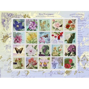 Schmidt Spiele (58229) - "Nostalgic Stamps" - 1000 pièces
