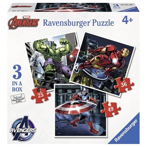 Ravensburger (07004) - "Avengers" - 25 36 49 pièces