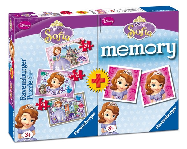 Ravensburger (07358) - "Sofia + Memory" - 15 20 25 pièces
