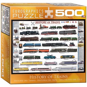 Eurographics (8500-0251) - "Histoire des Trains" - 500 pièces