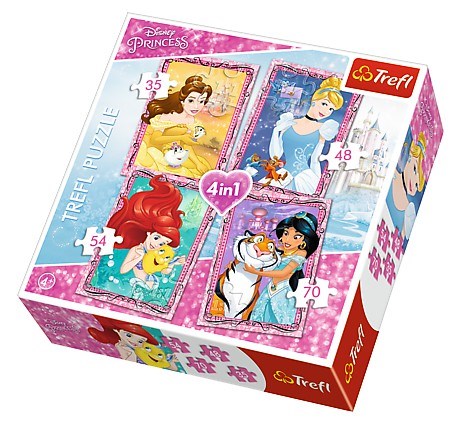 Trefl (34256) - "Disney Princess" - 35 48 54 70 pièces