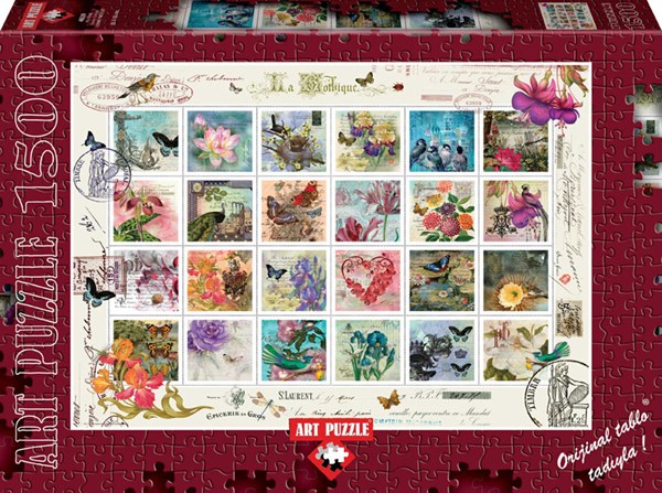 Art Puzzle (4639) - "Stamp Collage" - 1500 pièces