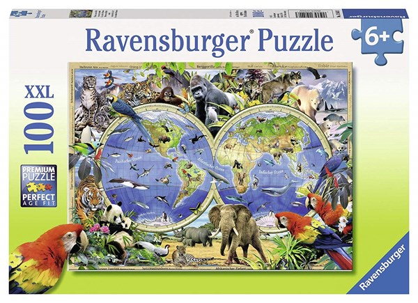 Ravensburger (10540) - "Animaux du Monde" - 100 pièces