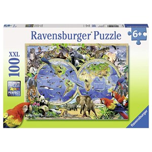 Ravensburger (10540) - "Animaux du Monde" - 100 pièces