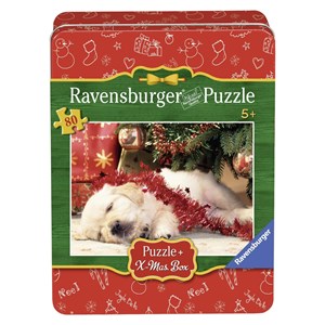 Ravensburger (07546) - "Christmas Puppy" - 80 pièces