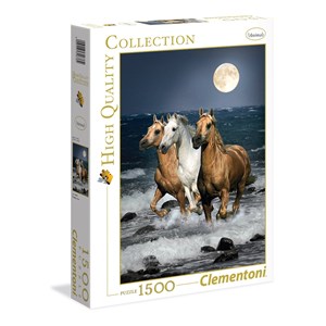 Clementoni (31676) - "Chevaux au Clair de Lune" - 1500 pièces