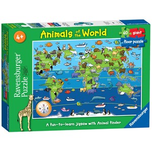 Ravensburger (07072) - "Animals of the World" - 60 pièces
