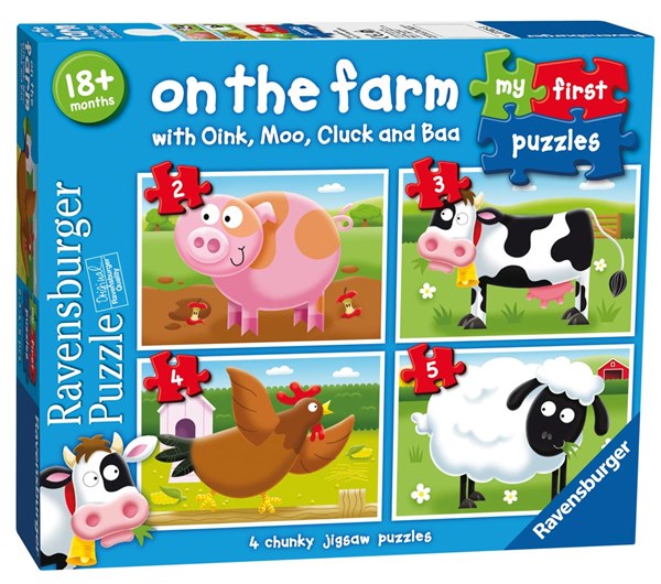 Ravensburger (07302) - "On the Farm" - 2 3 4 5 pièces