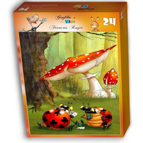 Grafika Kids (00828) - François Ruyer: "Poker des Coccinelles" - 24 pièces