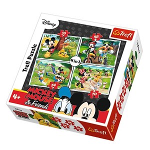 Trefl (34261) - "Mickey Mouse & Friends" - 35 48 54 70 pièces