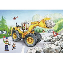 Ravensburger (07802) - "Tractopelle et Tracteur Forestier" - 24 pièces