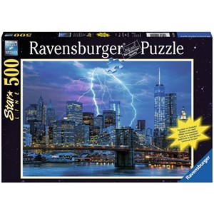 Ravensburger (14909) - "Lightning over New York" - 500 pièces