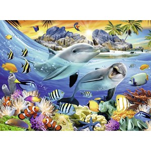 Ravensburger (13667) - "Luminous Coral Reef" - 100 pièces