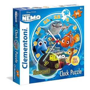 Clementoni (23022) - "Puzzle Clock, Nemo and Dory" - 96 pièces